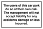 IR578: Carpark liability disclaimer