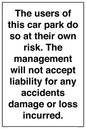 IR578: Carpark liability disclaimer