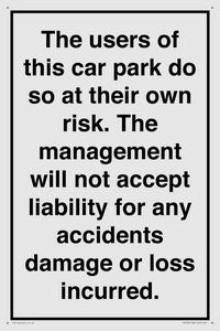 IR578: Carpark liability disclaimer