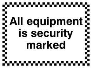 IS5425: All equipment is security marked