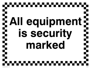 IS5425: All equipment is security marked