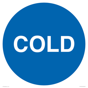 IT15514: COLD in blue circle