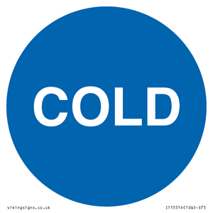 IT15514: COLD in blue circle
