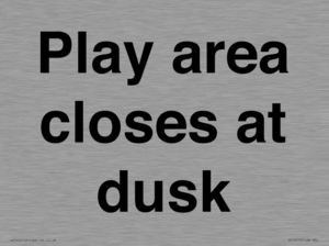 IV10015: Play area closes at dusk