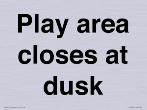IV10015: Play area closes at dusk