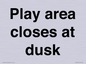 IV10015: Play area closes at dusk