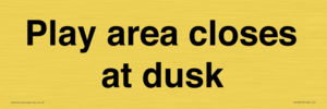 IV10015: Play area closes at dusk
