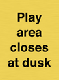 IV10015: Play area closes at dusk
