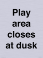 IV10015: Play area closes at dusk