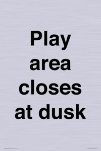 IV10015: Play area closes at dusk