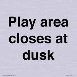 IV10015: Play area closes at dusk