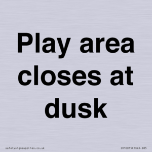 IV10015: Play area closes at dusk