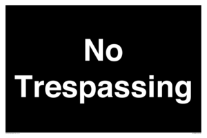IV10388: No Trespassing
