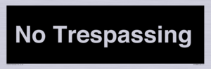 IV10388: No Trespassing