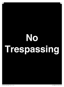 IV10388: No Trespassing