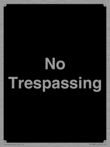 IV10388: No Trespassing
