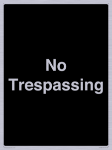 IV10388: No Trespassing