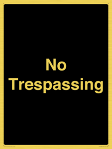 IV10388: No Trespassing