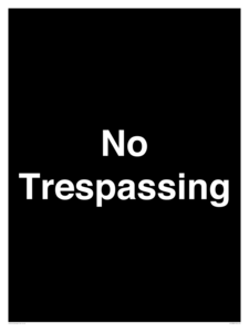 IV10388: No Trespassing