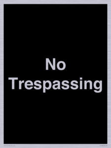 IV10388: No Trespassing