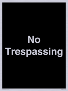 IV10388: No Trespassing