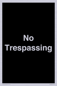 IV10388: No Trespassing