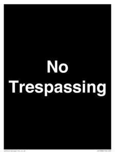 IV10388: No Trespassing