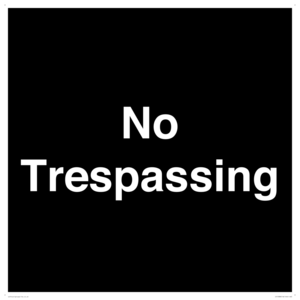 IV10388: No Trespassing