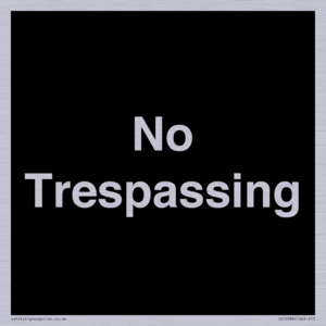 IV10388: No Trespassing