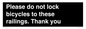 IV10430: Please do not lock bicycles to these railings. Thank you