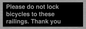 IV10430: Please do not lock bicycles to these railings. Thank you