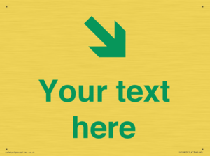 IV10823: Custom Safe Condition inverse: Green Down right arrow