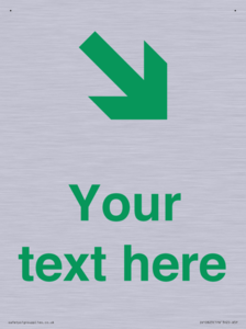 IV10823: Custom Safe Condition inverse: Green Down right arrow