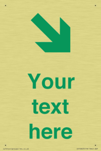 IV10823: Custom Safe Condition inverse: Green Down right arrow