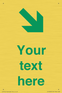 IV10823: Custom Safe Condition inverse: Green Down right arrow