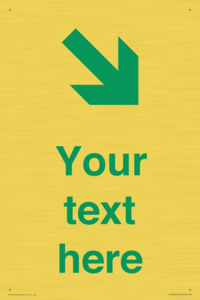 IV10823: Custom Safe Condition inverse: Green Down right arrow