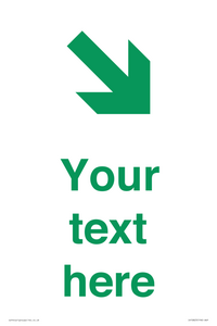 IV10823: Custom Safe Condition inverse: Green Down right arrow