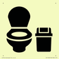 IV11040: I066 WC toilet with Sanitary Bin