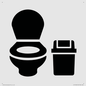 IV11040: I066 WC toilet with Sanitary Bin
