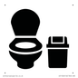 IV11040: I066 WC toilet with Sanitary Bin