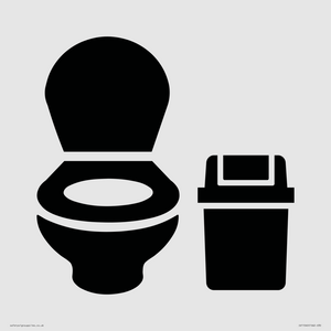 IV11040: I066 WC toilet with Sanitary Bin