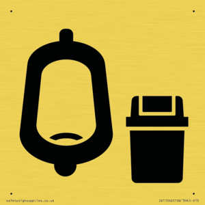 IV11042: I067 Urinal toilet with Sanitary Bin