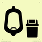 IV11042: I067 Urinal toilet with Sanitary Bin