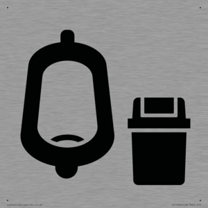 IV11042: I067 Urinal toilet with Sanitary Bin