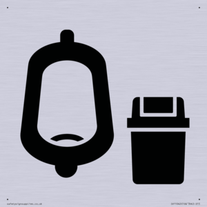 IV11042: I067 Urinal toilet with Sanitary Bin