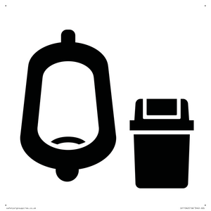 IV11042: I067 Urinal toilet with Sanitary Bin