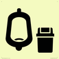 IV11042: I067 Urinal toilet with Sanitary Bin