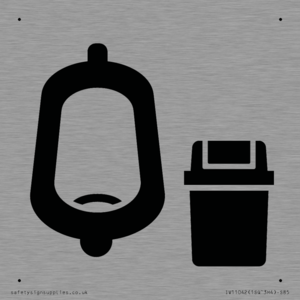 IV11042: I067 Urinal toilet with Sanitary Bin