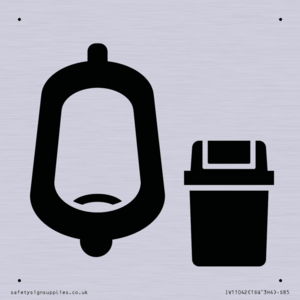 IV11042: I067 Urinal toilet with Sanitary Bin