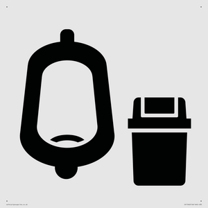 IV11042: I067 Urinal toilet with Sanitary Bin